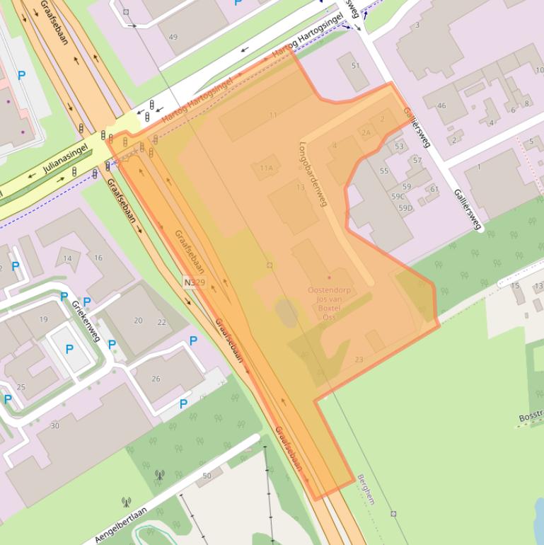 Kaart van postcodegebied 5342PL.