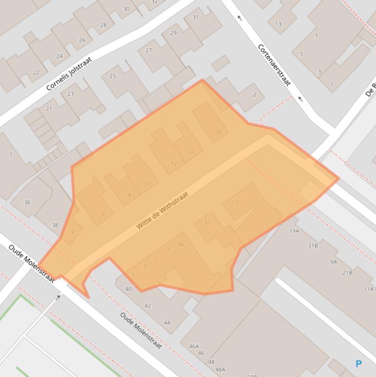 Kaart van postcodegebied 5342TD.