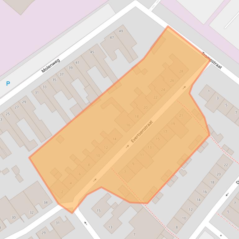 Kaart van postcodegebied 5342TG.