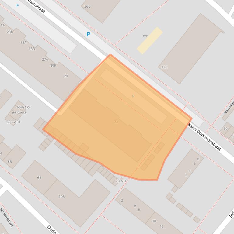 Kaart van postcodegebied 5342TJ.