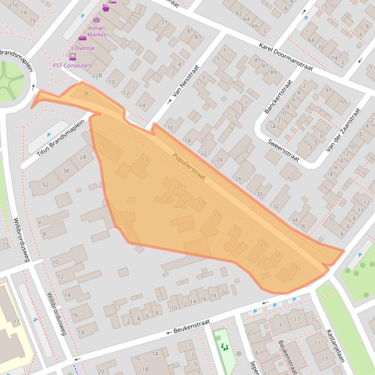 Kaart van postcodegebied 5342VA.