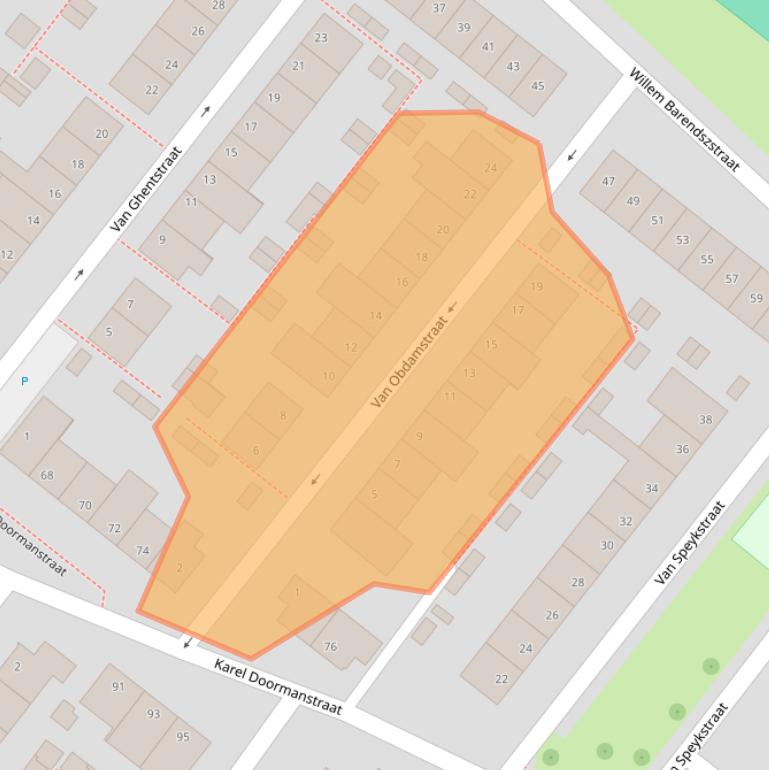 Kaart van postcodegebied 5342VM.
