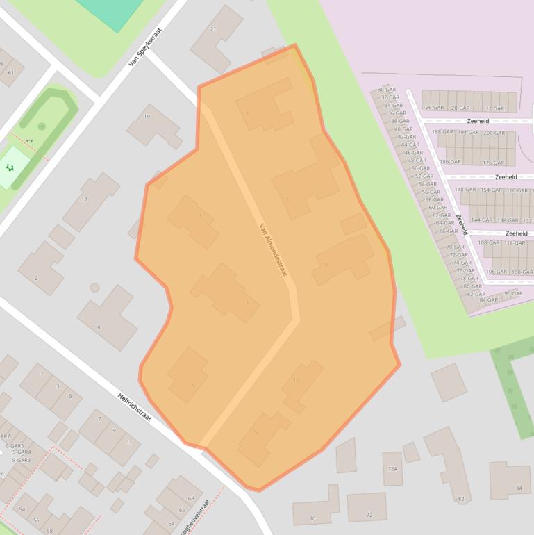 Kaart van postcodegebied 5342VS.