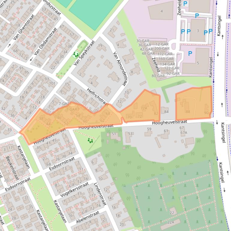 Kaart van postcodegebied 5342VV.