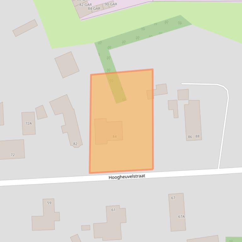 Kaart van postcodegebied 5342VW.