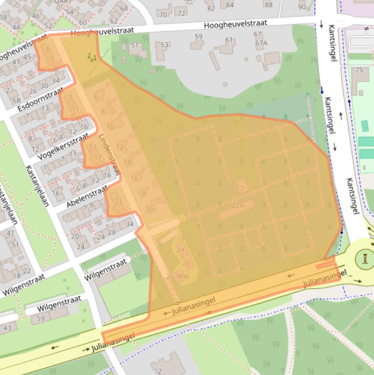Kaart van postcodegebied 5342XN.
