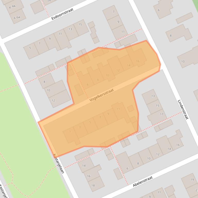 Kaart van postcodegebied 5342XP.