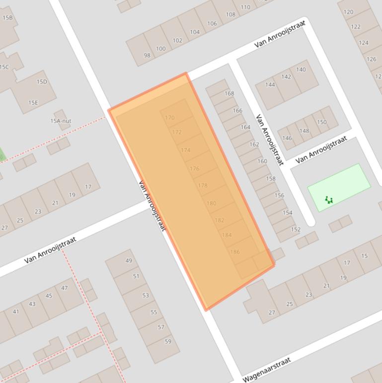 Kaart van postcodegebied 5343BG.