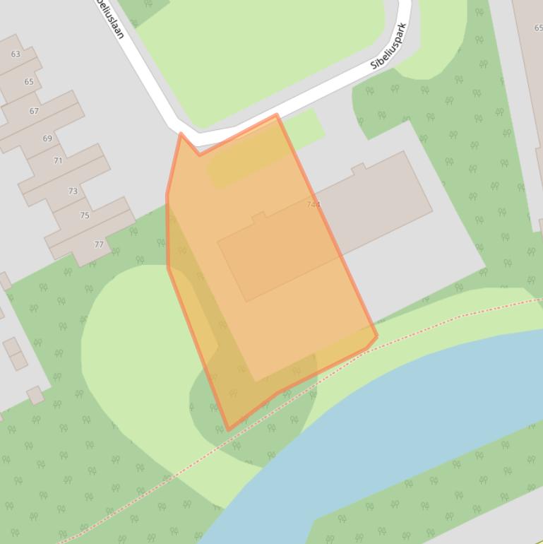 Kaart van postcodegebied 5343BS.