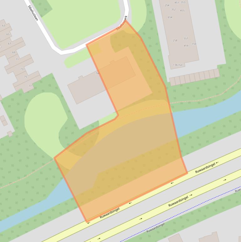 Kaart van postcodegebied 5343BT.