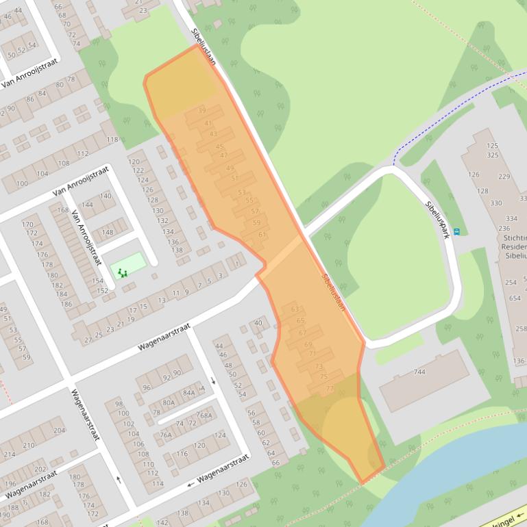 Kaart van postcodegebied 5343BW.