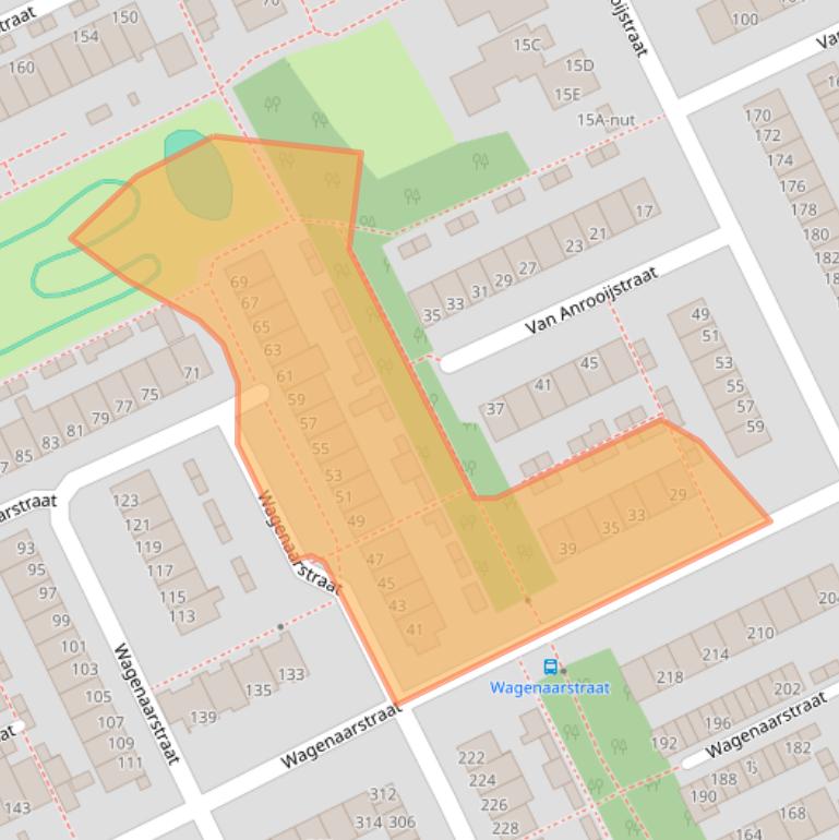 Kaart van postcodegebied 5343CB.