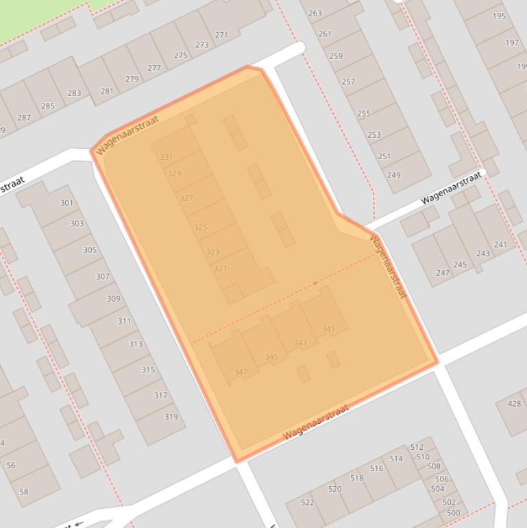 Kaart van postcodegebied 5343CJ.