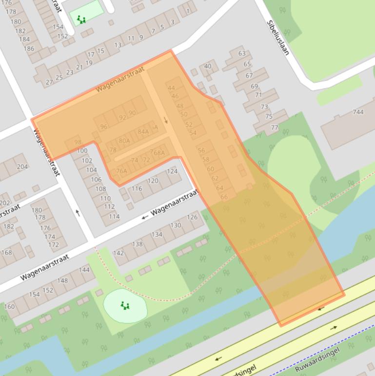 Kaart van postcodegebied 5343CL.