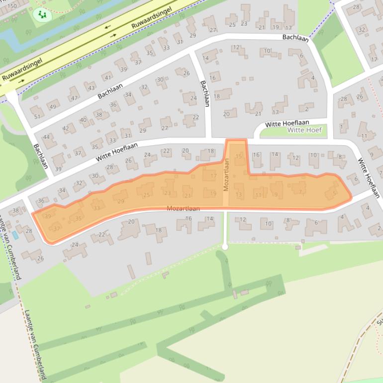 Kaart van postcodegebied 5343EK.