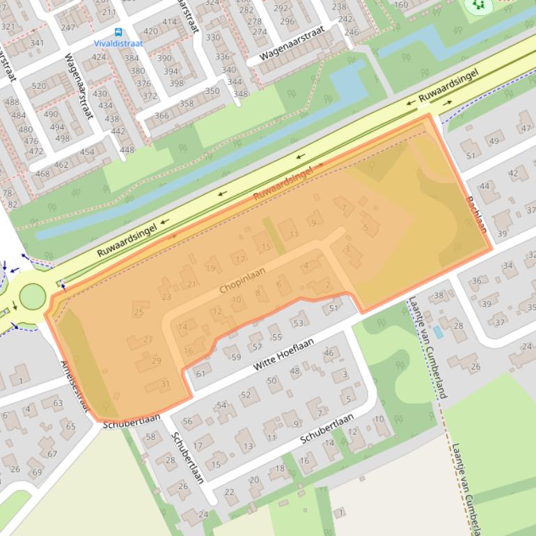 Kaart van postcodegebied 5343EM.
