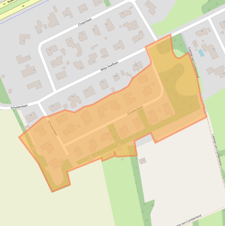 Kaart van postcodegebied 5343EN.