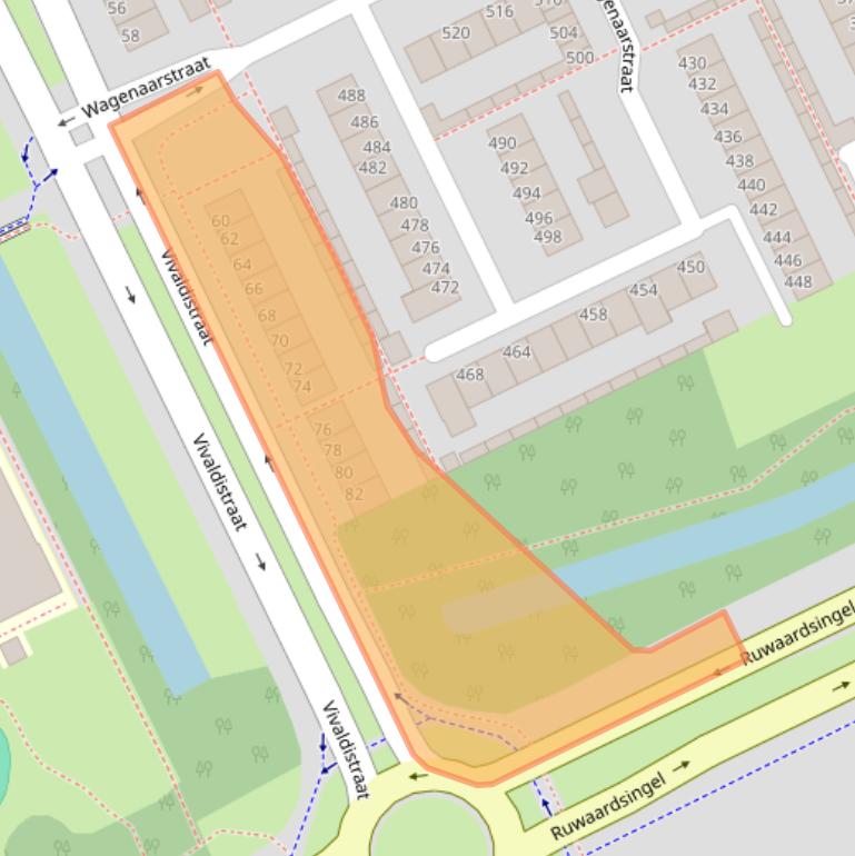 Kaart van postcodegebied 5343ER.