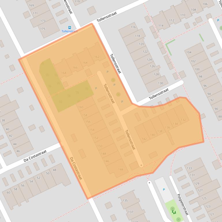 Kaart van postcodegebied 5343HN.