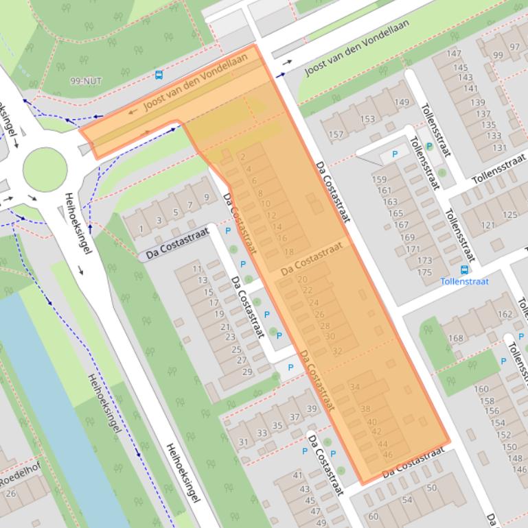 Kaart van postcodegebied 5343JR.