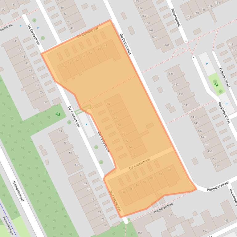 Kaart van postcodegebied 5343JS.