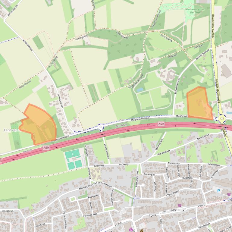 Kaart van postcodegebied 5343ND.