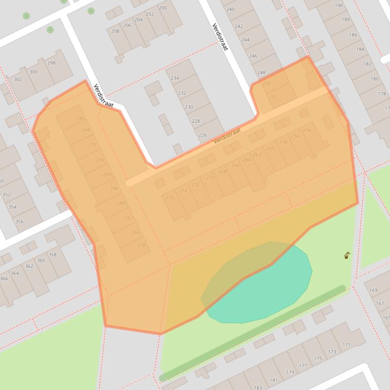 Kaart van postcodegebied 5343VM.