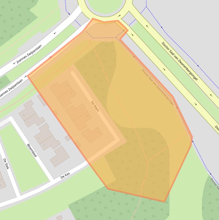 Kaart van postcodegebied 5343VW.