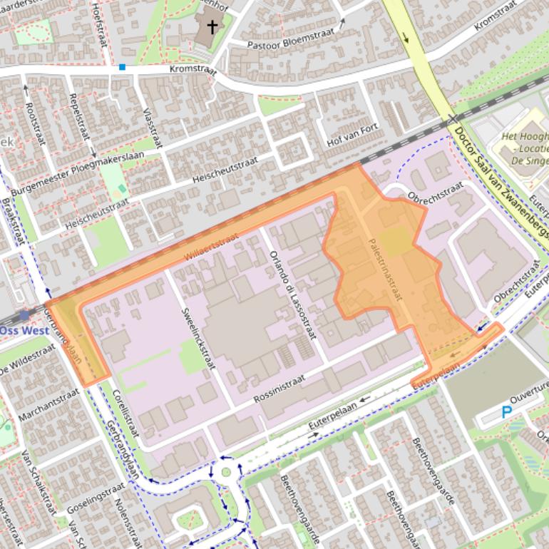 Kaart van postcodegebied 5344AA.