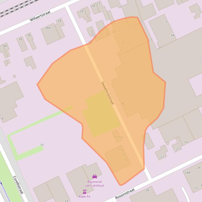 Kaart van postcodegebied 5344AE.