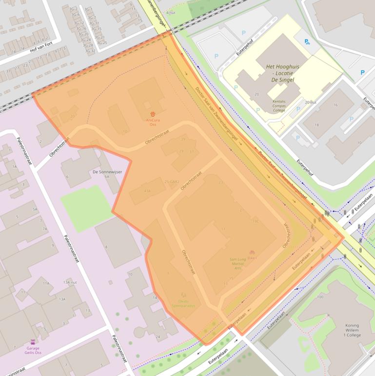 Kaart van postcodegebied 5344AT.