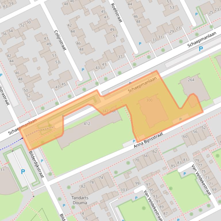 Kaart van postcodegebied 5344BL.