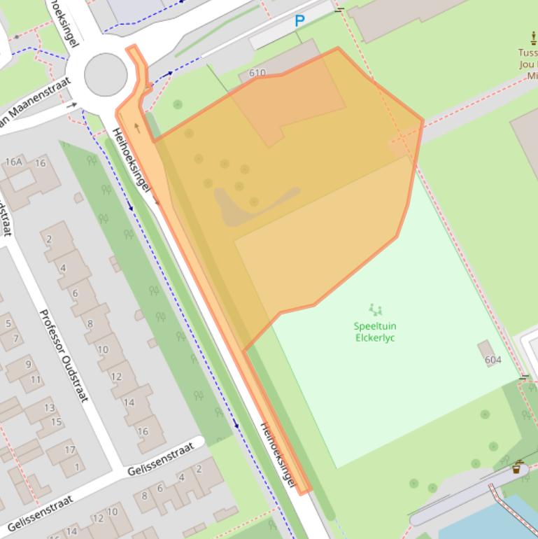 Kaart van postcodegebied 5344BS.