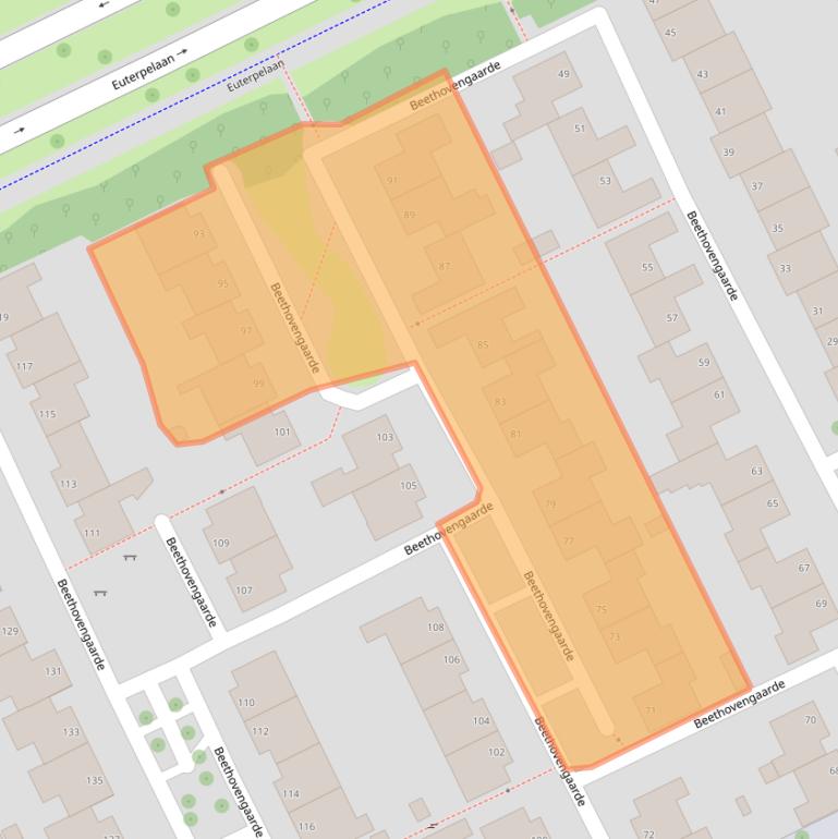 Kaart van postcodegebied 5344CD.