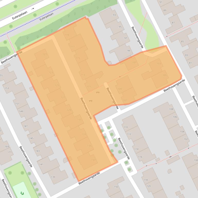 Kaart van postcodegebied 5344CE.