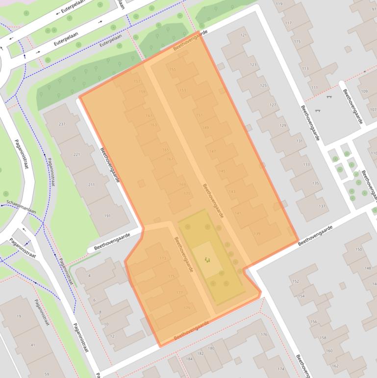 Kaart van postcodegebied 5344CG.