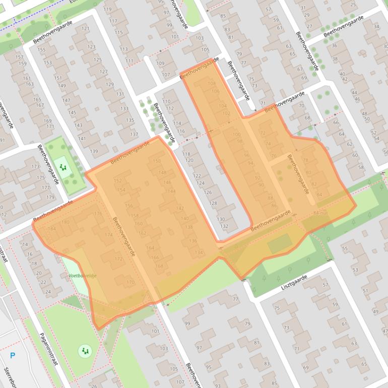 Kaart van postcodegebied 5344CK.