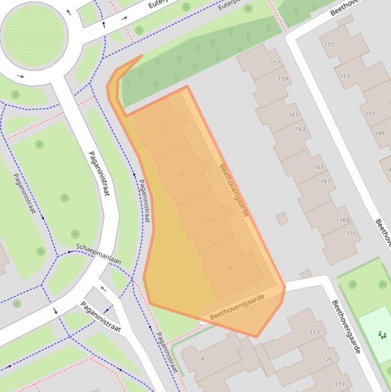 Kaart van postcodegebied 5344CR.