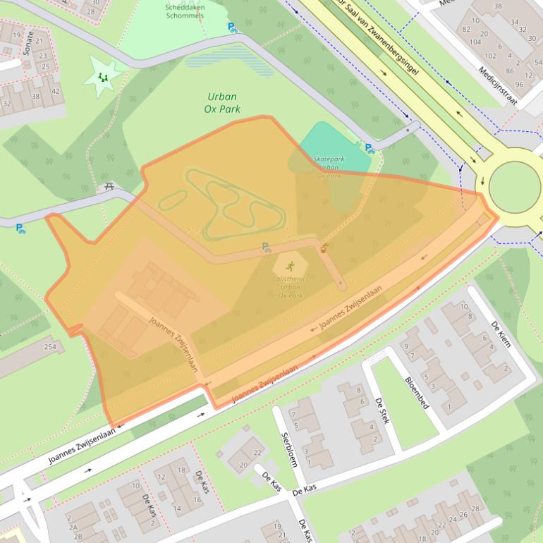 Kaart van postcodegebied 5344EZ.