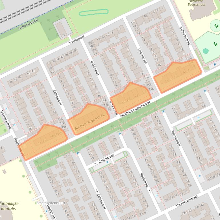 Kaart van postcodegebied 5344GA.