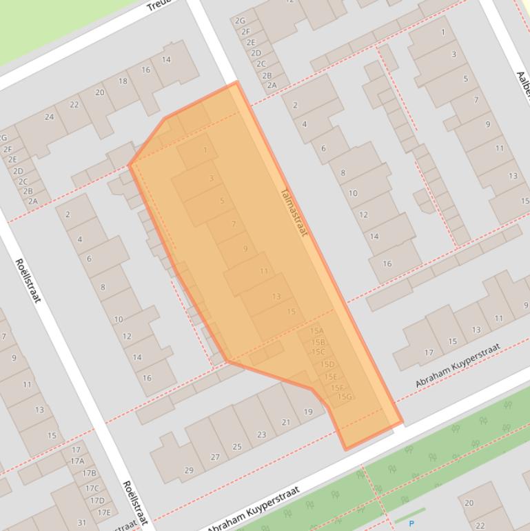 Kaart van postcodegebied 5344GB.