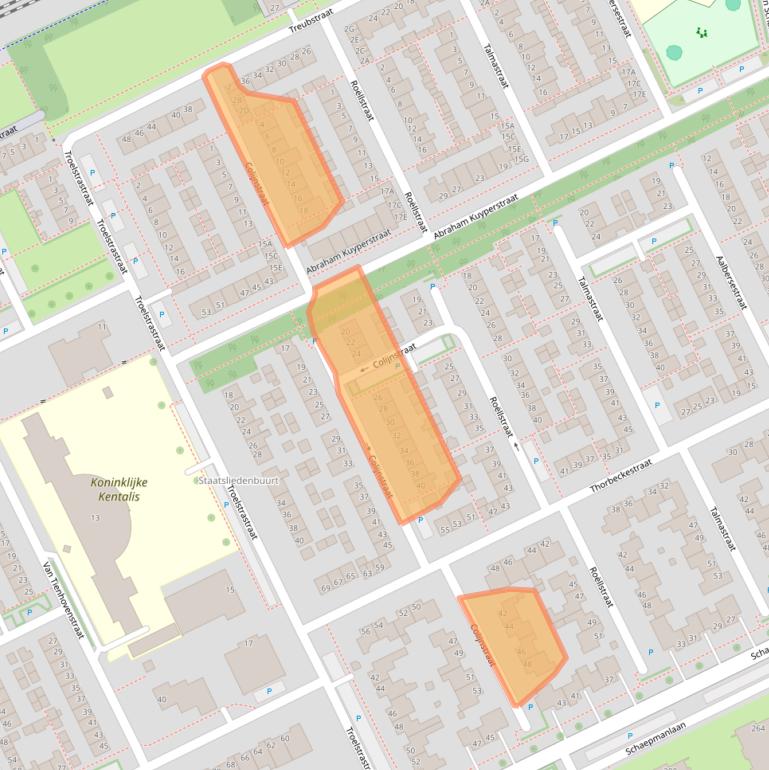 Kaart van postcodegebied 5344GJ.