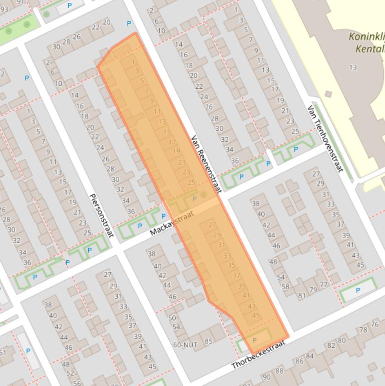 Kaart van postcodegebied 5344GP.