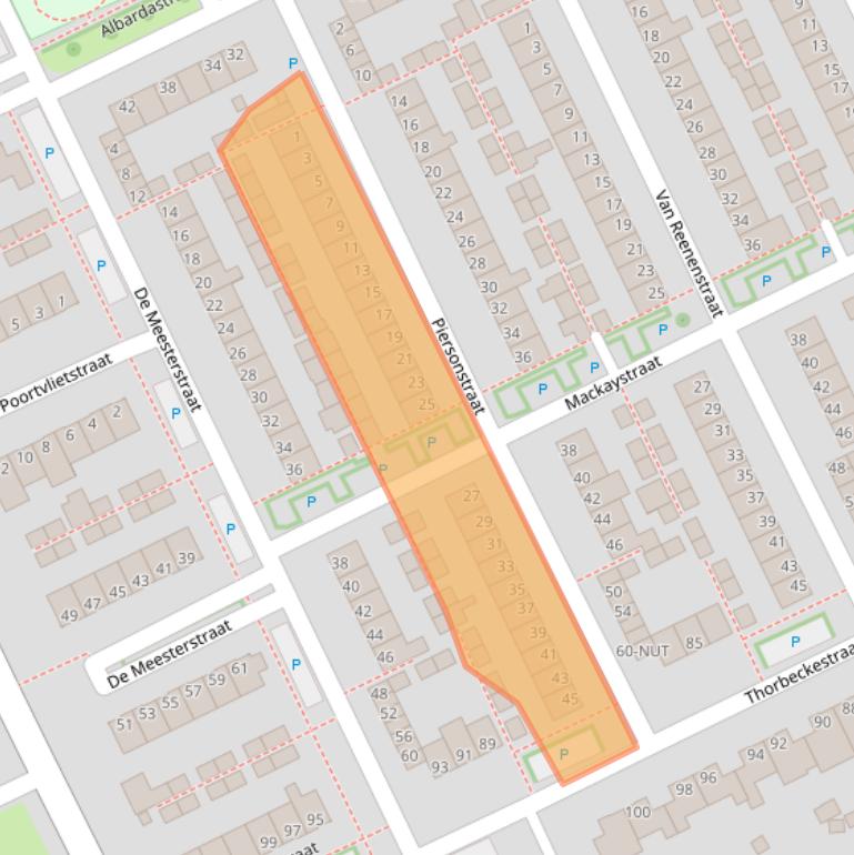 Kaart van postcodegebied 5344GS.