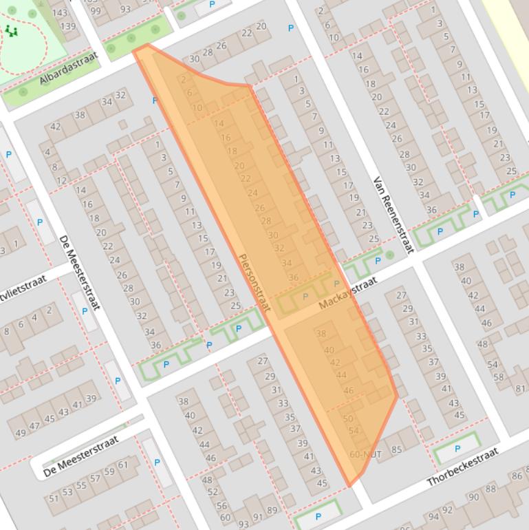 Kaart van postcodegebied 5344GT.
