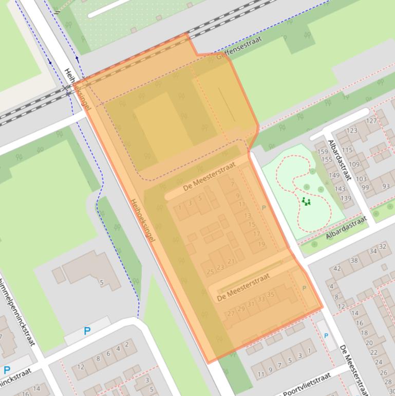 Kaart van postcodegebied 5344GV.