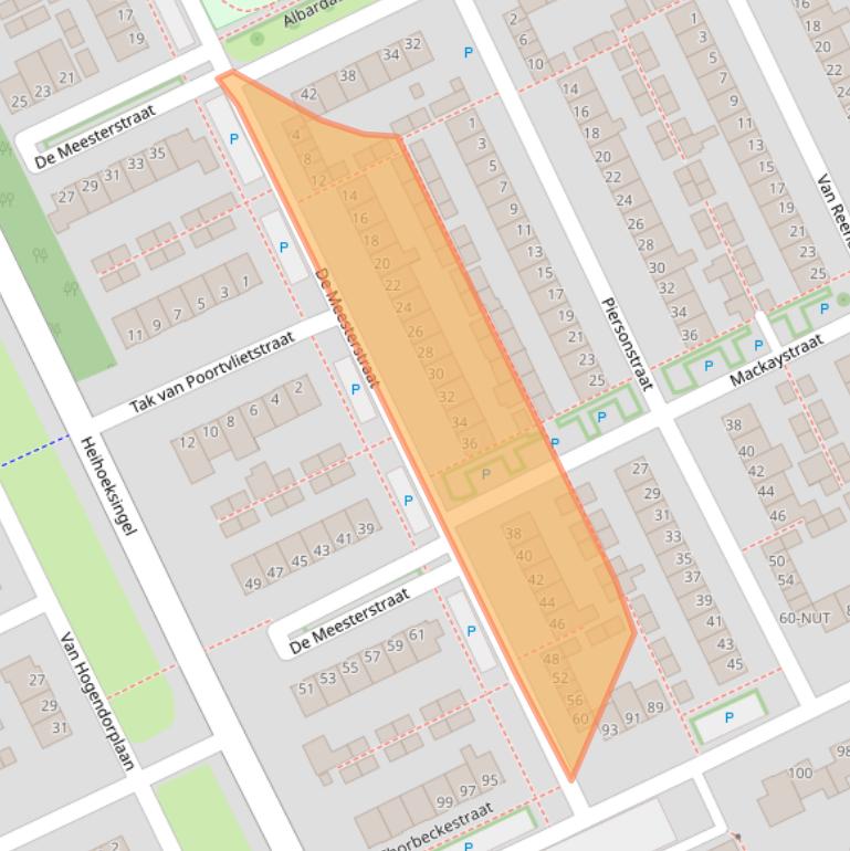 Kaart van postcodegebied 5344GX.