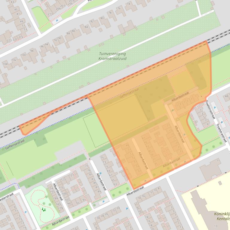 Kaart van postcodegebied 5344HB.