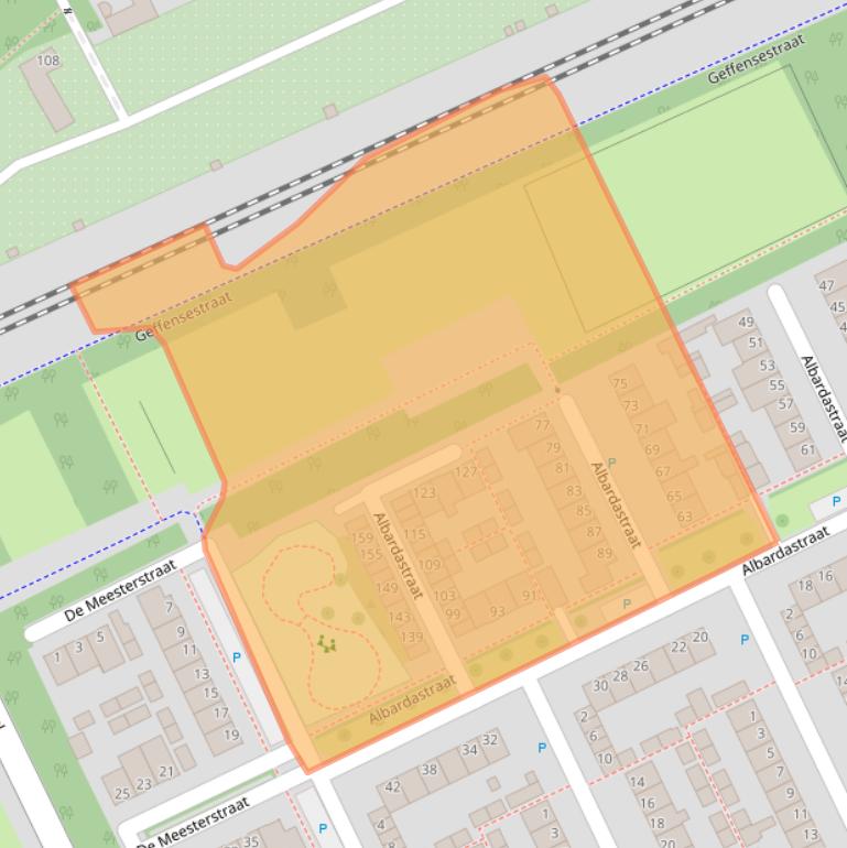 Kaart van postcodegebied 5344HC.