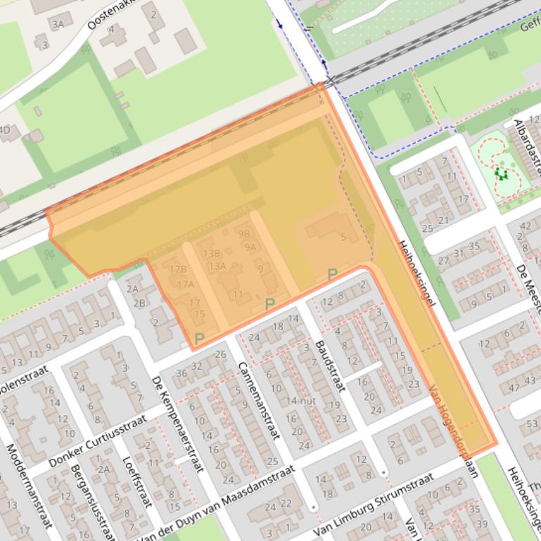 Kaart van postcodegebied 5344HH.